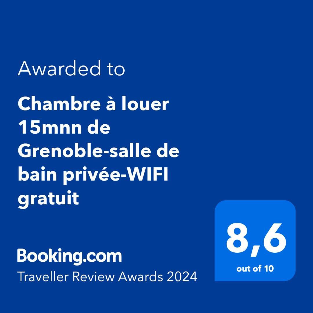 Chambre à louer près de Grenoble-Tram E Fontanil-Cornillon Exterior foto